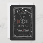 Hemelse Liefde Bruiloft Save the Date Kaart (Voorkant)
