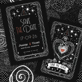 Hemelse Liefde Bruiloft Save the Date Kaart