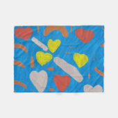 Hemelse liefde fleece deken (Voorkant (Horizontaal))
