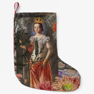 Hemelse Maagd Godin Collage: Vintage Hemels Kleine Kerstsok