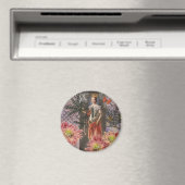 Hemelse Maagd Godin Collage: Vintage Hemels Magneet (Insitu (Vaatwasser))