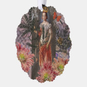 Hemelse Maagd Godin Collage: Vintage Hemels Ornament Kaart (Links)
