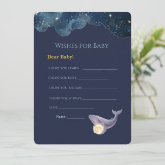 Hemelse Maan Baby Shower Wensen voor Babykaart | Kaart