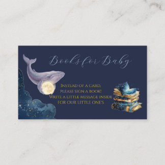 Hemelse Maan Babyborrel Boeken voor Babykaart | W Informatiekaartje