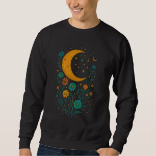 Hemelse Maan Boho Bloemen Bestseller Grappig Cadea Trui
