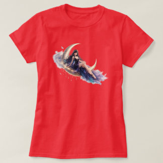 Hemelse Maan Godin Dames T-Shirt | Fantasie A