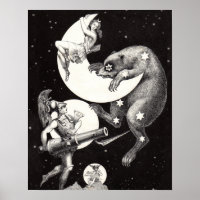 Hemelse Maan Lucht Universum God Nacht Illustratie