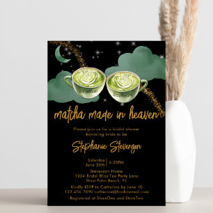Hemelse Maan Matcha Trouwdag Borrel voor de Bruid Kaart