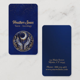 Hemelse maan met handen visitekaartje