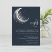 Hemelse Maan Nacht Voor De Huwelijksrepetitie Kaart (Staand voorkant)