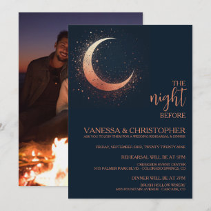 Hemelse Maan Nacht Voor De Huwelijksrepetitie Kaart