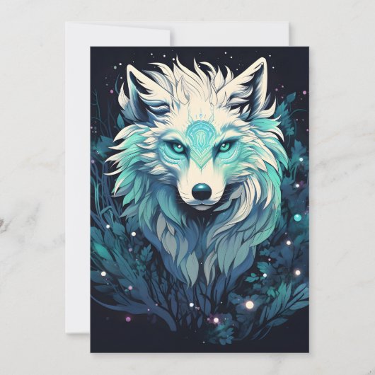 Hemelse Maan Wilde Wolf Aankondiging (Voorkant)