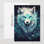 Hemelse Maan Wilde Wolf Aankondiging (Voorkant / Achterkant)
