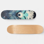 Hemelse Maan Wilde Wolf Skateboard (Horizontaal)