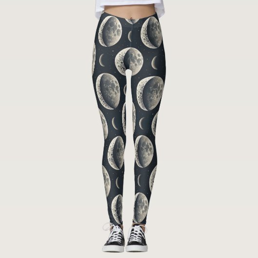 Hemelse Maanfase (1) Leggings (Voorkant)