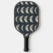 Hemelse Maanfase (3) Pickleball Paddle (Achterkant)