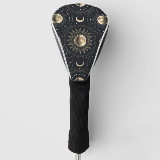 Hemelse Maanfase (4) Golfheadcover (Voorkant)