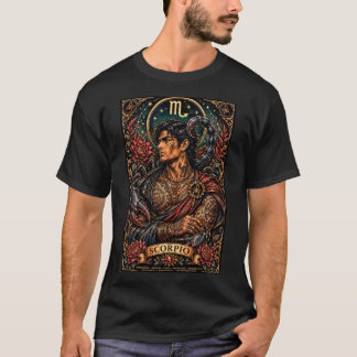 Hemelse Mannelijke Zodiac schorpioen ontwerp T-shirt