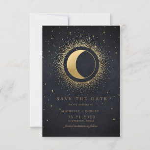 hemelse middernacht foto Save the Date Kaart