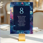 Hemelse Midnight Moon Wedding Zitplaatsen Kaart