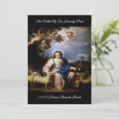 Hemelse Moeder Barokke kunst Kaart (Staand voorkant)