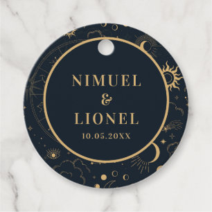 Hemelse Mystieke Elementen Sterrenbeelden Bedankjes Labels