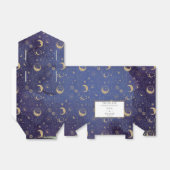 Hemelse mystieke sterren en manen bruiloft bedankdoosjes (Uitgevouwen)