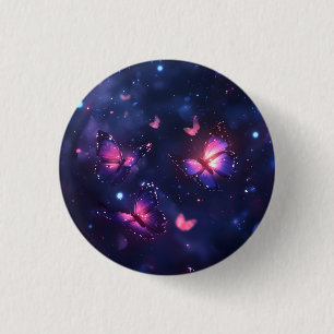 Hemelse Nacht Vlinder Tuin Ronde Button 3,2 Cm