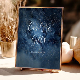 Hemelse Nachtelijke Hemel   Gouden Kaarten en Cade Poster