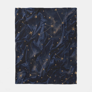 Hemelse Nachthemel Gouden Sterren Whimsigoth Worpd Fleece Deken