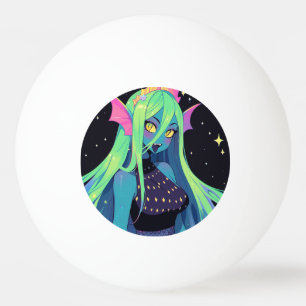 Hemelse Neon Zeemeermin - Kawaii Kosmische Siren V Pingpongballen