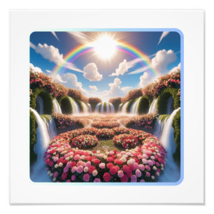 hemelse oase foto afdruk