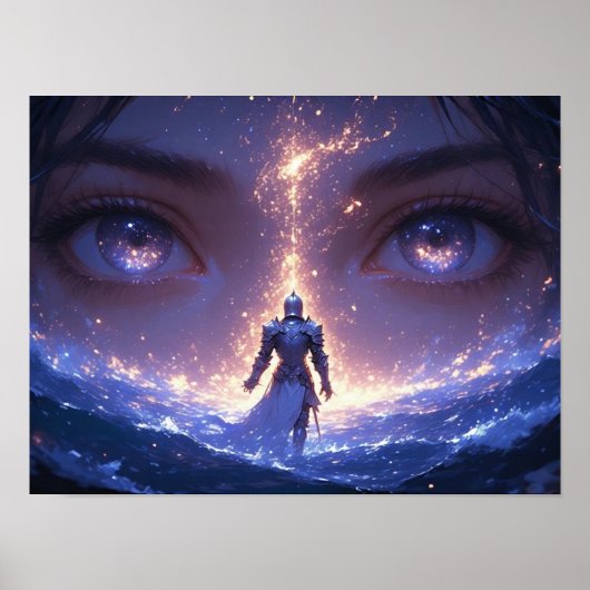 Hemelse Ogen en de Eenling Ridder  Poster (Voorkant)