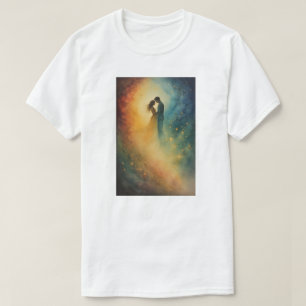 Hemelse Omarming Watercolor Kunst, Koppel T-shirt