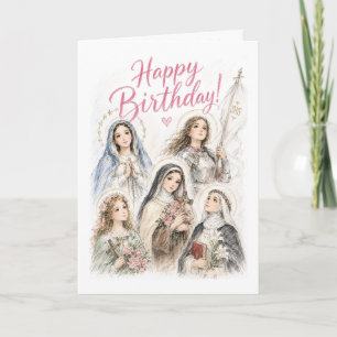 Hemelse Prinsessen Katholieke Verjaardagskaart Kaart