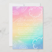 Hemelse Regenboog Babyvoedsel Uitdaging Spel Bord Kaart (Voorkant)