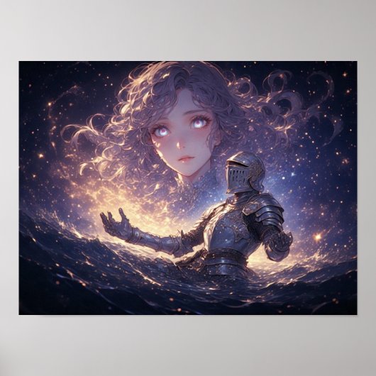 Hemelse Ridder Verliefd Poster (Voorkant)
