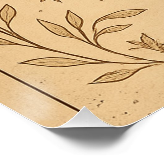 Hemelse Romance Mystieke Zon en Maan Perfect Poster (Hoek)