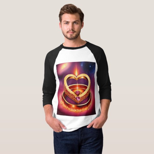 Hemelse Romance: Waterverf Dreams T-shirts (Voorkant volledig)