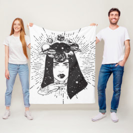 Hemelse ruimtevrouw fleece deken