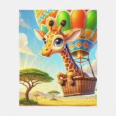 Hemelse Safari Fleece Deken (Voorkant)