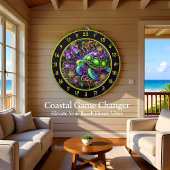 Hemelse Schildpad Vlinder Rustieke muur Decor Dartbord