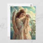 Hemelse Sereniteit Vrouw Engel met Lam Briefkaart (Voorkant / Achterkant)