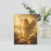 Hemelse Sereniteit Vrouw Engel met Schaap en Schaa Briefkaart (Staand voorkant)