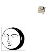    Hemelse Slaap Maan Journaling Scrapbooking Rubberstempel (Gestempeld)