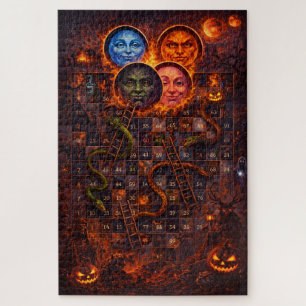 Hemelse slangen en ladders gotische fantasie 1000  legpuzzel