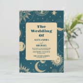 Hemelse Smaragd Gouden Halve Maan Kaart (Staand voorkant)