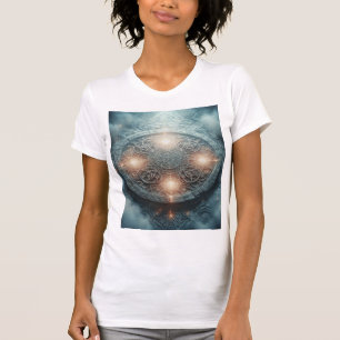 Hemelse Spreukcirkel – Lichtgevende Alchemie T-shirt