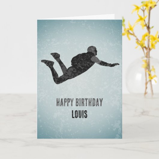 Hemelse springer op industriële metalen look aange kaart (Gele Bloem)