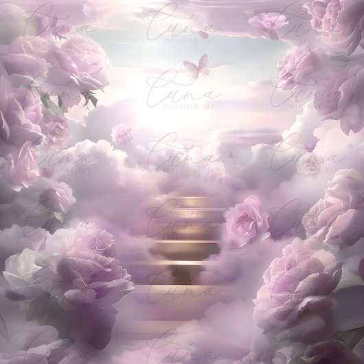 Hemelse Stairway Memorial Begrafenis welkomstbord Poster